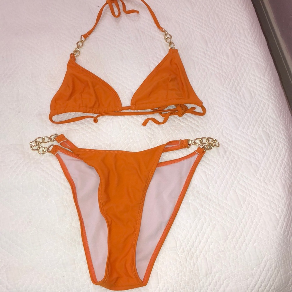 Missguided orange bikini